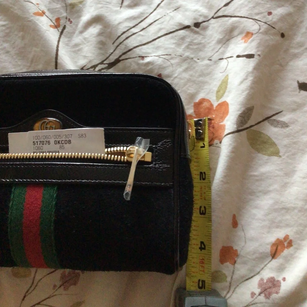 Gucci Ophidia Black Suede Belt Bag - Picture 12 of 16
